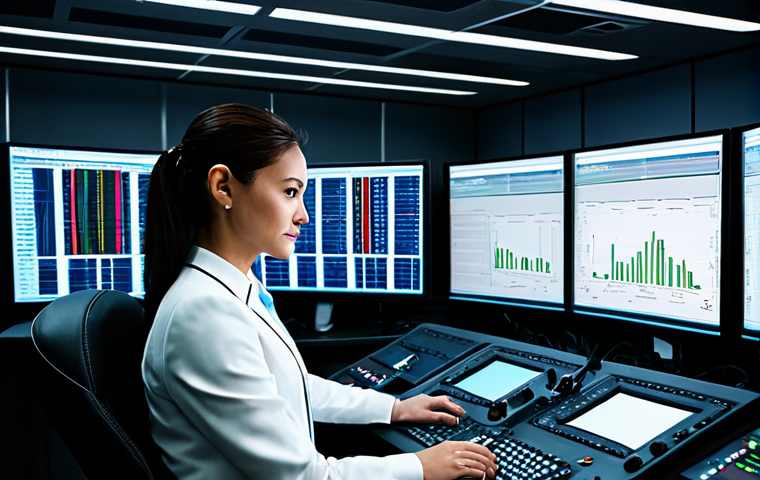 **
"A professional operations controller in a modern control room, fully clothed in appropriate business attire, working diligently at a console. Multiple screens display flight data. Safe for work. Perfect anatomy, correct proportions, natural pose, well-formed hands, proper finger count, natural body proportions, professional setting, modest attire."
**